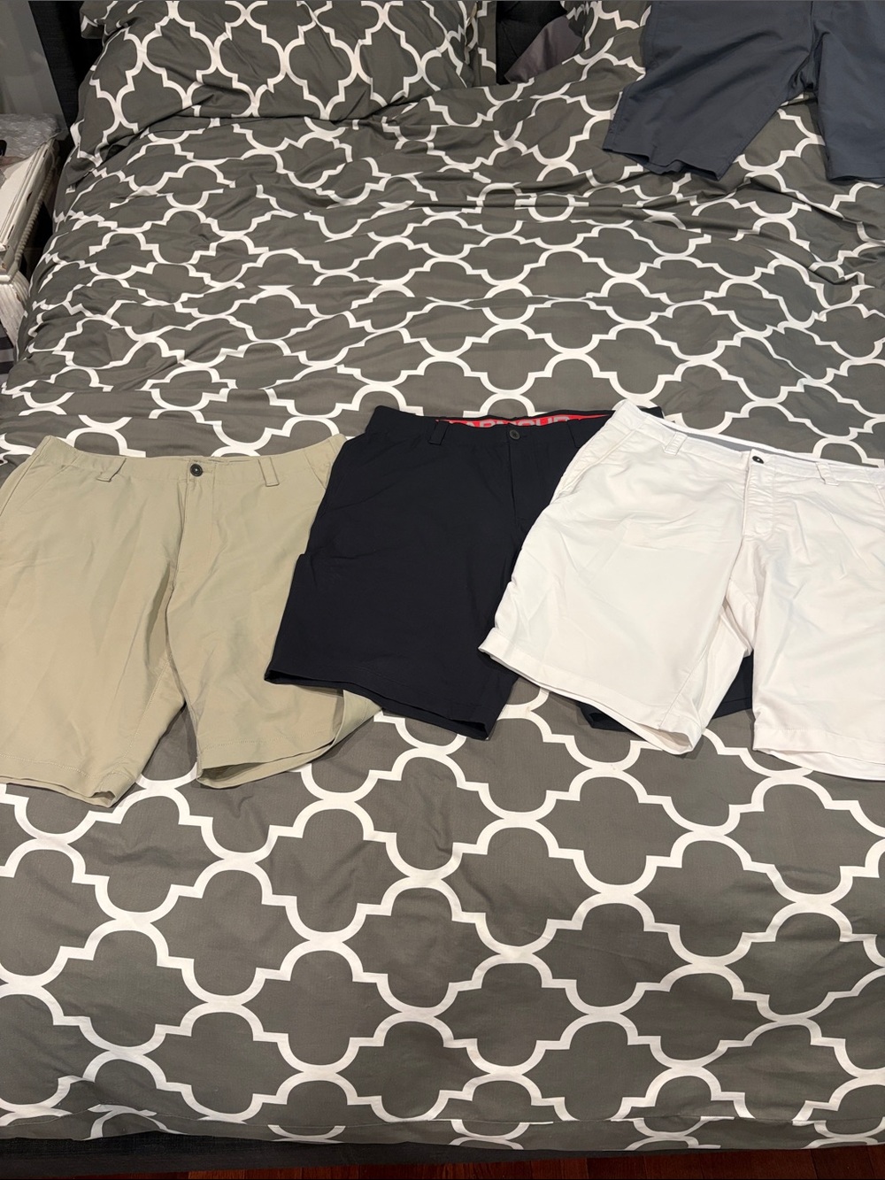 Under Armour Men's Flat Front Shorts - Black, White, Tan, gray